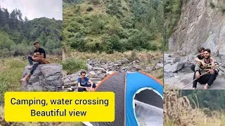 Thumbnail: Extremely water crossing,Camping,Hiking vlog