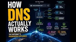 Thumbnail: How DNS Actually Works | The Internet's Phonebook Explained