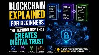 Thumbnail: Blockchain Explained for Beginners | The Technology That Creates Digital Trust