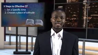 Thumbnail: How to grow spiritually through Consistent Quiet Time with God.