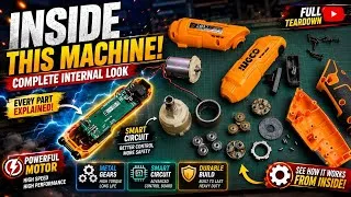 Thumbnail: ingco 4v cordless screwdriver inside 😱