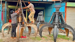 Thumbnail: How Giant Hydraulic Scrap Grabs Are Manufactured | Complete Factory Process