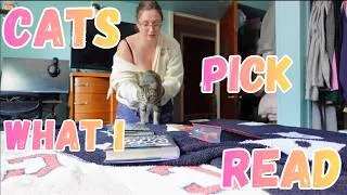 Thumbnail: my cats pick my reads for a week