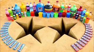 Thumbnail: Big Toothpaste Eruption from 2 Star holes, Giant Coca Cola & Fanta, Monster, Chupa Chups vs Mentos