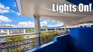 Thumbnail: People Mover with Lights on in Space Mountain, Walt Disney World
