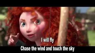 Thumbnail: Disney Pixars Brave - Touch the sky - Sing along lyrics with Merida (Julie Fowlis)