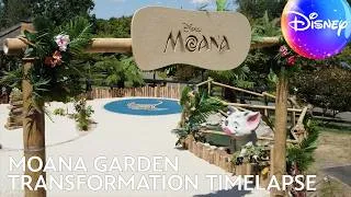 Thumbnail: Moana Garden Transformation 🌊 | Full Timelapse Build @greengenielandscapes @DisneyUK