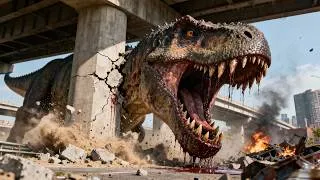 Thumbnail: Jurassic Predators - T-REX ATTACKS! - AI Short Film