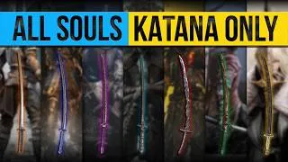 Thumbnail: Beating Every Souls Game using ONLY KATANAS