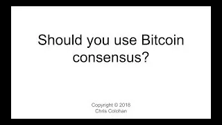 Thumbnail: L14: Should you use Bitcoin consensus?