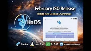Thumbnail: KaOS 2026.02 experiments with new desktop #shorts