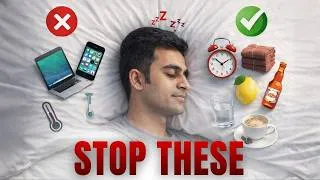 Thumbnail: How to Fall Asleep FAST When You CAN'T Sleep! Sleep Life Hacks!