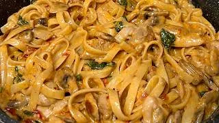 Thumbnail: The BEST WAY to Enjoy Fettuccine Pasta with Chicken and Mushrooms!