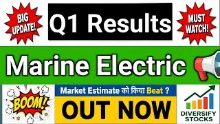 Thumbnail: Marine Electricals Q1 Results 2027 | Marine Electricals share latest news | Marine Results Today 