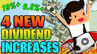 Thumbnail: 4 NEW Dividend Increases You Need to Know About!