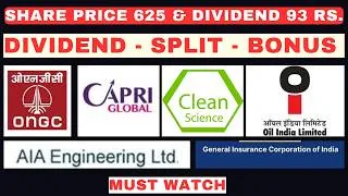 Thumbnail: 100 शेयर बन जायेंगे 1000 | ONGC - OIL INDIA | DIVIDEND - SPLIT - BONUS | Dividend with Mukesh