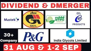 Thumbnail: DIVIDEND से पैसे कमाओ | GAIL - CCL PRODUCTS - NTPC - TRIVENI ENGN. - P&GHH | Dividend with Mukesh