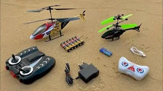 Thumbnail: Unboxing RadioControl RC Flying Helicopter with Rechargeable 3D Light Car and | Aeroplane Unboxing 😍