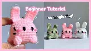 Thumbnail: crochet no sew Mochi Bunny 🍡 | step by step for beginners