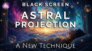 Thumbnail: Astral Projection Sleep Hypnosis ✨ Leave Your Body Tonight | 432Hz Black Screen