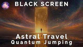 Thumbnail: Quantum Jumping Sleep Hypnosis ✨ Astral Travel & Shift Into Your Highest Timeline (Black Screen)