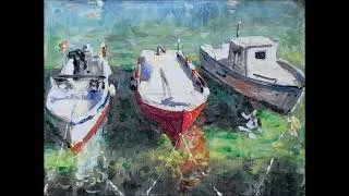 Thumbnail: Sunny boat paintings of Dimitris with a groovy song by Mikis Theodorakis.Sung by Mary Lida.