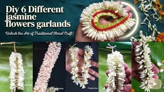 Thumbnail: Diy 6 Different Jasmine Flowers Garlands: Unlock the Art of Traditional Floral Craft!bridal Gajra 