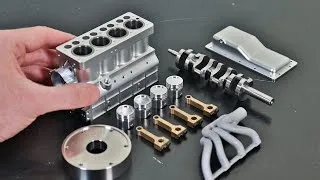 Thumbnail: This Tiny Engine Growls like a Beast (assembly & test run)