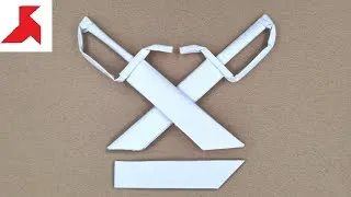 Thumbnail: DIY 🦋⚔️ How to make a BUTTERFLY SWORD ( Baat Jaam Do) from A4 paper