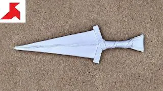 Thumbnail: DIY 🗡️ How to make a five-finger dagger CINQUEDEA from A4 paper