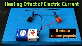 Thumbnail: heating effect of electric current working model | science project | physics project | diyas funplay
