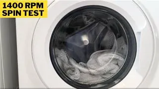 Thumbnail: Hotpoint NSWM846WUK 1400 RPM Spin Cycle Test | White Towel