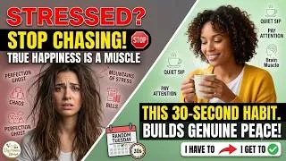 Thumbnail: Stop Chasing Happiness!  Build This 30-Second Daily Habit Instead