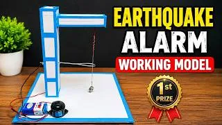 Thumbnail: earthquake alarm working model for science project exhibition - natural disaster - diy - diypandit