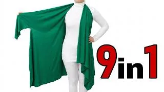 Thumbnail: Only 1 Meter Fabric! No Sewing! Just Cut a Line and See The 9 Genius Ideas!