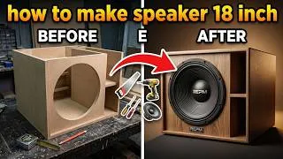 Thumbnail: Professional event speaker production process _ Single 18 inch subwoofer model