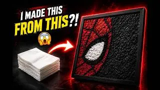 Thumbnail: Turning Tissues into a Luxury Spider-Man Wall Art Piece | Easy Craft