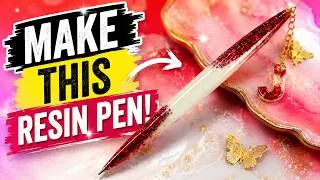 Thumbnail: DIY Resin Pen Tutorial for Beginners | Easy Glitter Epoxy Resin Craft