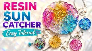 Thumbnail: Resin Art Tutorial | Stunning Sun Catcher Made with Glitter and Epoxy Resin