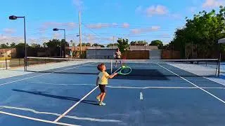 Thumbnail: Toddler Tennis:  First lesson as a 4 year old! #tennis #3to6yearolds #sports #tennisdrills #dads