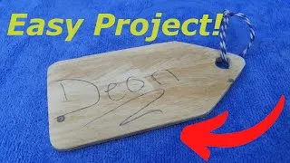 Thumbnail: An Easy DIY Wooden Name Tag!