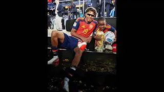 Thumbnail: Do you think he's the future GOAT? 👀🔥.Lamine Yamal's worldcup  moment with Keyne, his little bro🌍⚽