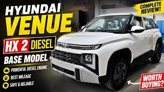 Thumbnail: Hyundai Venue HX 2 Diesel 🔥 क्या ये Base Model लेना चाहिए?