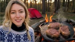 Thumbnail: Cooking $200 Wagyu on a Campfire… Bad Idea?