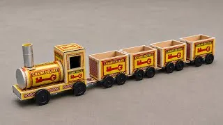 Thumbnail: How To Make A Train From Matchboxes | Diy Toy Mini Train 🚂 Toy Project