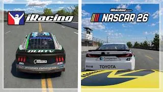 Thumbnail: NASCAR 26 vs. iRacing: Gameplay Comparison!