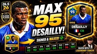 Thumbnail: MAX 95 Marcel Desailly in DLS 26! 🔥 Full Coaching Guide