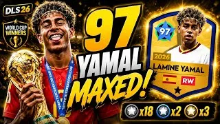 Thumbnail: MAX 97 Lamine Yamal in DLS 26! 🔥 Full Coaching Guide