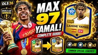Thumbnail: I MAXED the NEW World Cup Winner Yamal in DLS 26! 🤯