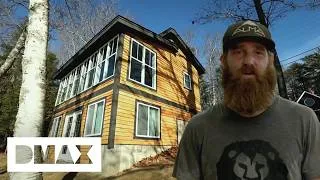 Thumbnail: Maine Cabin Masters Rebuild Pest-Infested Family Dump Into Modern Oasis | Maine Cabin Masters